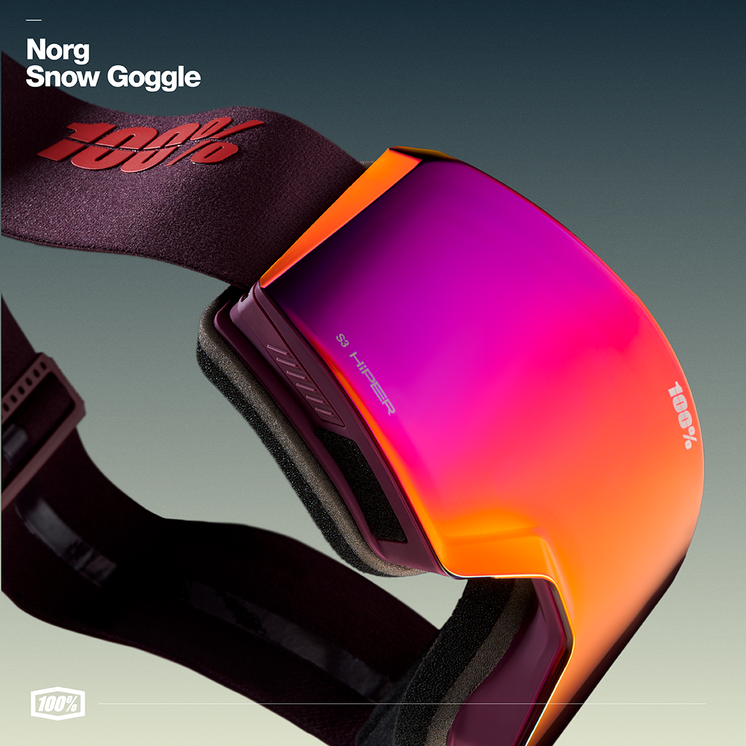 NORG AF HiPER Goggle Deep Cherry - Mirror Dark Red Lens | ONYSPO