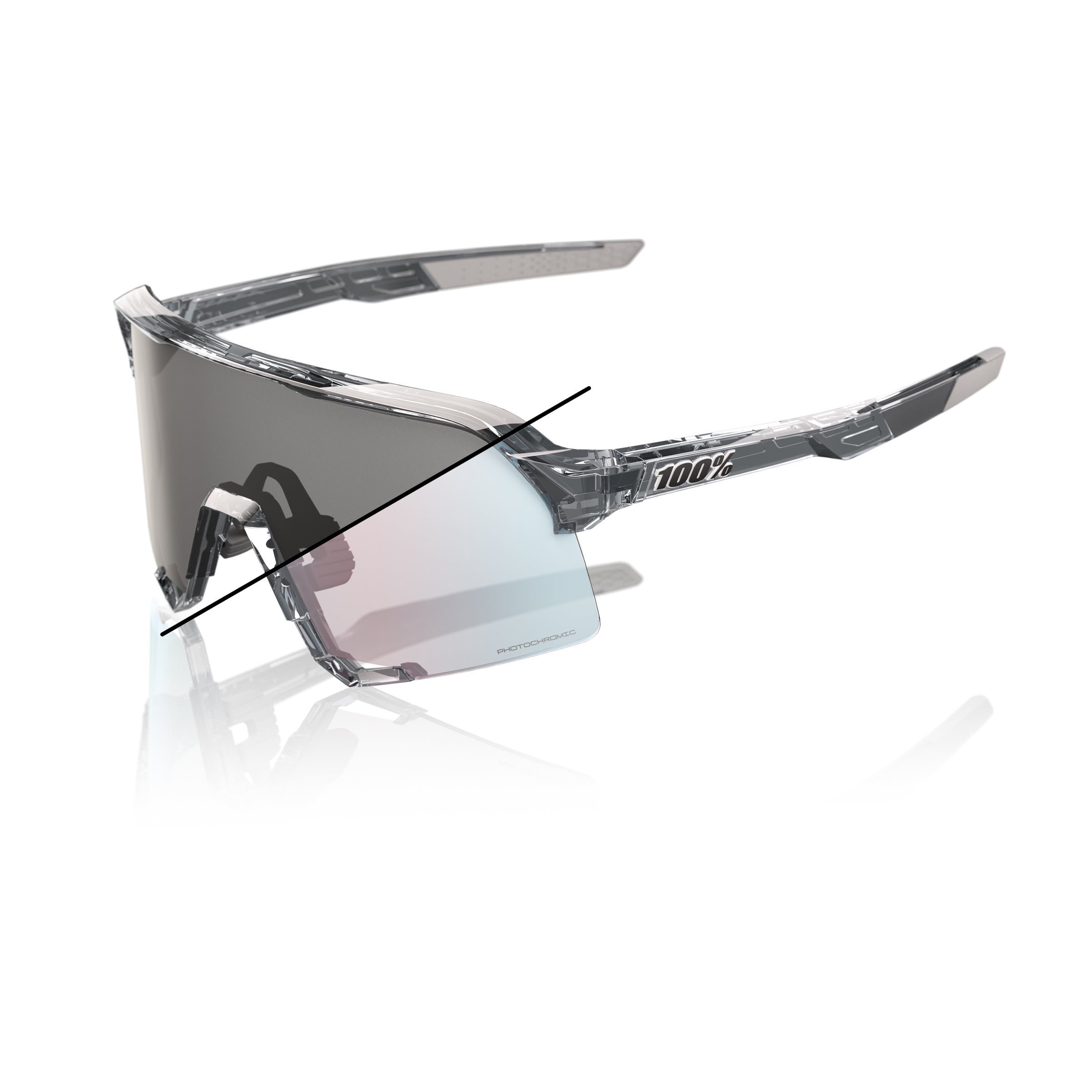 100%]S3 - Polished Translucent Grey - Rose Gold Mirror