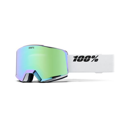 100%]NORG AF HiPER Goggle White/Green - Mirror Green Lens | ONYSPO